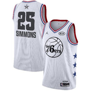 Ben Simmons Philadelphia 76ers Jordan Brand 2019 NBA All-Star Game Finished Swingman Jersey – White