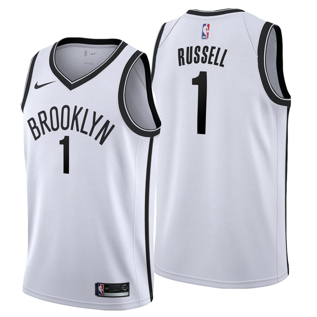 Brooklyn Nets Nike Association Swingman Jersey - DAngelo Russell - Mens