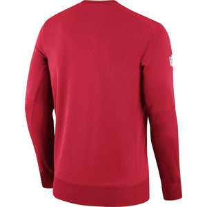 Men's Arizona Cardinals Nike Cardinal Sideline Team Logo Performance Sweatshirt