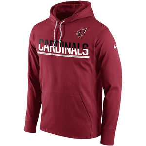 Men's Arizona Cardinals Nike Cardinal Sideline Circuit Pullover Performance Hoodie
