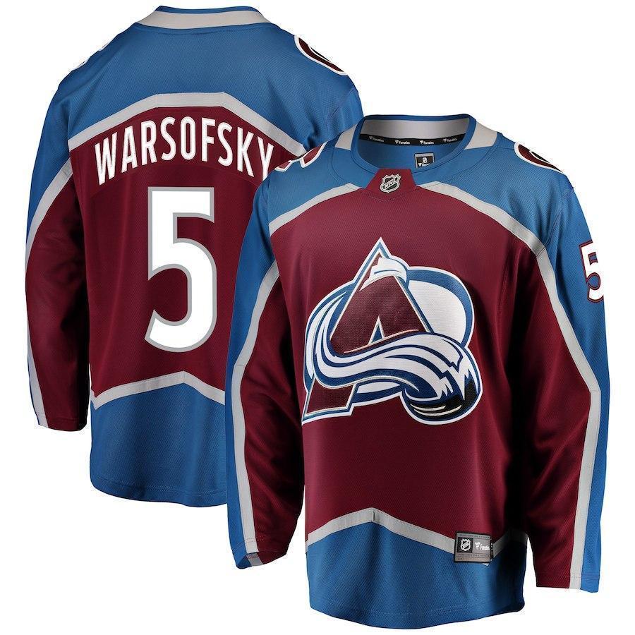 David Warsofsky Colorado Avalanche Player Swingman Jersey