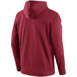 Men's Arizona Cardinals Nike Cardinal Sideline Circuit Pullover Performance Hoodie