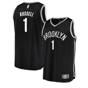 D'Angelo Russell Brooklyn Nets Fast Break Replica Jersey Black